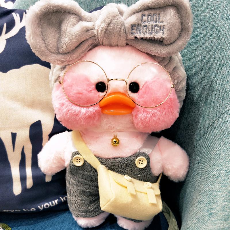 Plush Toy Duck With Hyaluronic Acid, Popular Duck, Lalafanfan Cafe Mimi Ins, Little Yellow Duck - A Gift For Children