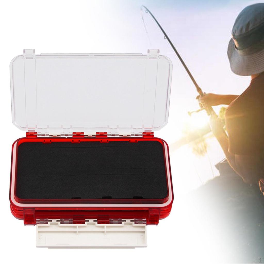 Fishing Tackle Case with Double Side Sturdy for Traveling Enthusiast Outdoor Blue