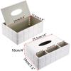 Sumnacon Multifunctional Tissue Case with Remote Control Stylish Desktop Storage Tissue Desktop Small Item Organizer Stand, Case, Box, Storage,