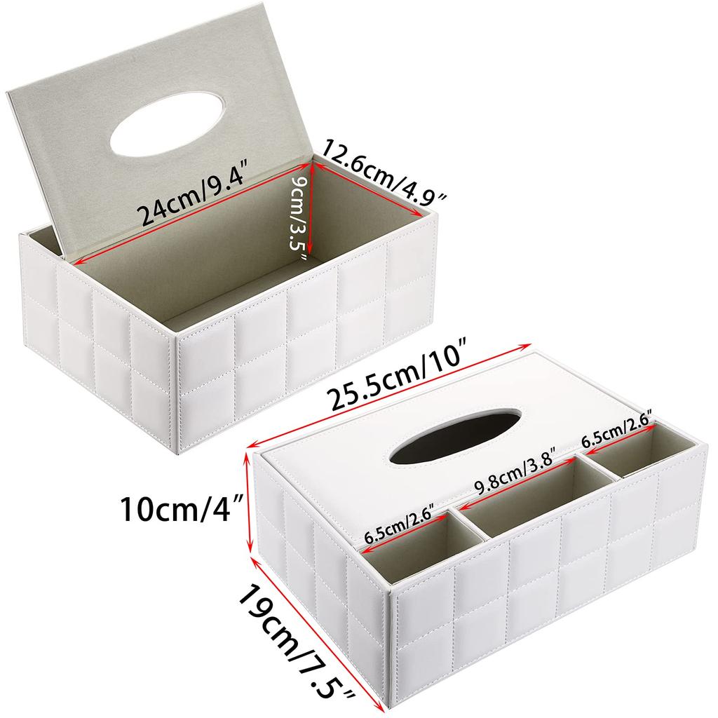 Sumnacon Multifunctional Tissue Case with Remote Control Stylish Desktop Storage Tissue Desktop Small Item Organizer Stand, Case, Box, Storage,