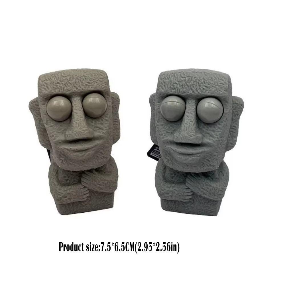 Soft Material Squeeze Toy Stress Relief Slow Rebounds Toy New Moai Statue