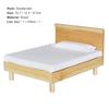 Zartes, sauberes, gratfreies Holz-Doppelbett für Puppenhäuser zur Dekoration, Miniatur-Doppelbett