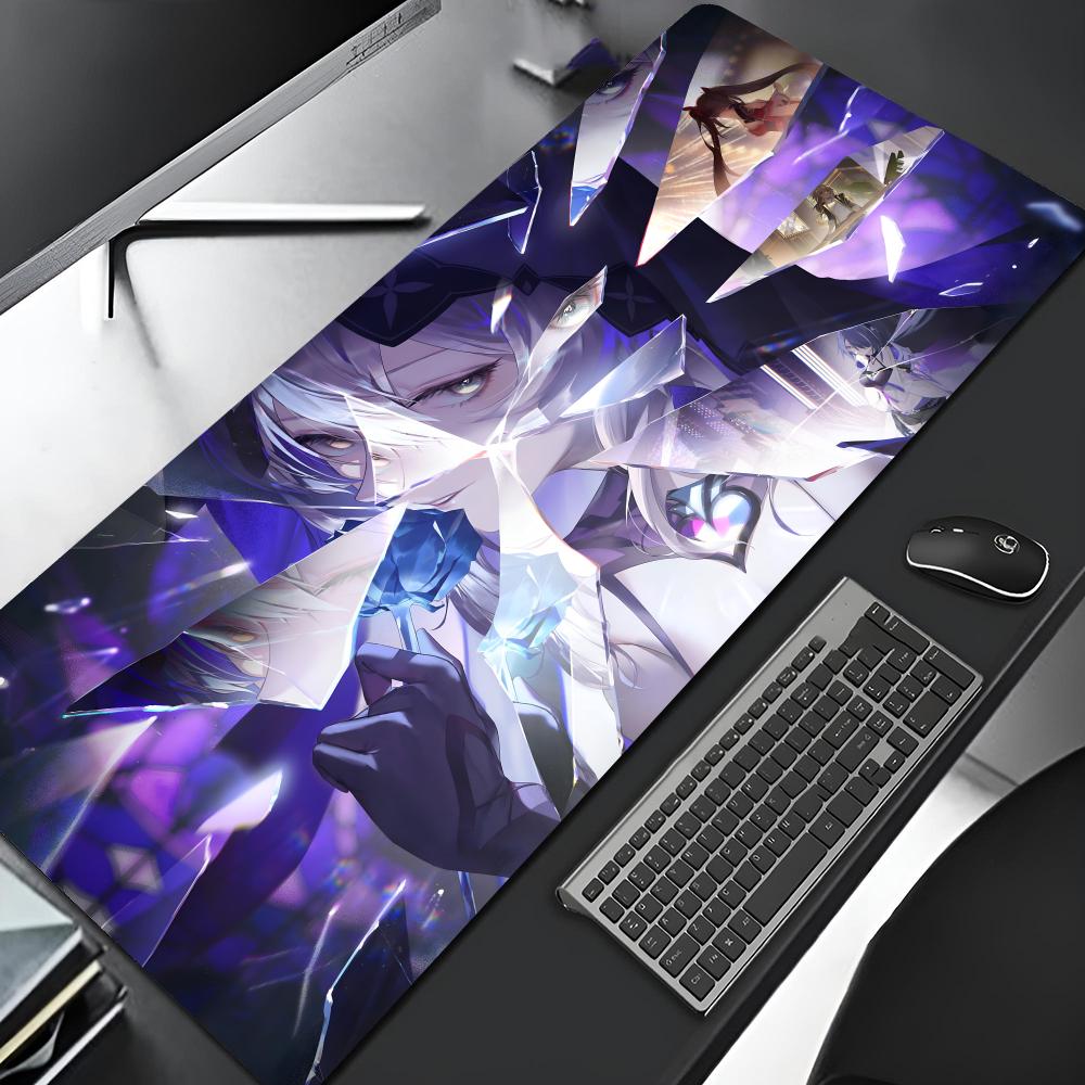 

Black Swan Honkai Star Rail Mouse Pad Edge Gaming Big Gaming Locking Computer Gamer Large Rubber Art Mousepad Laptop Desk Mat 600x300x2mm