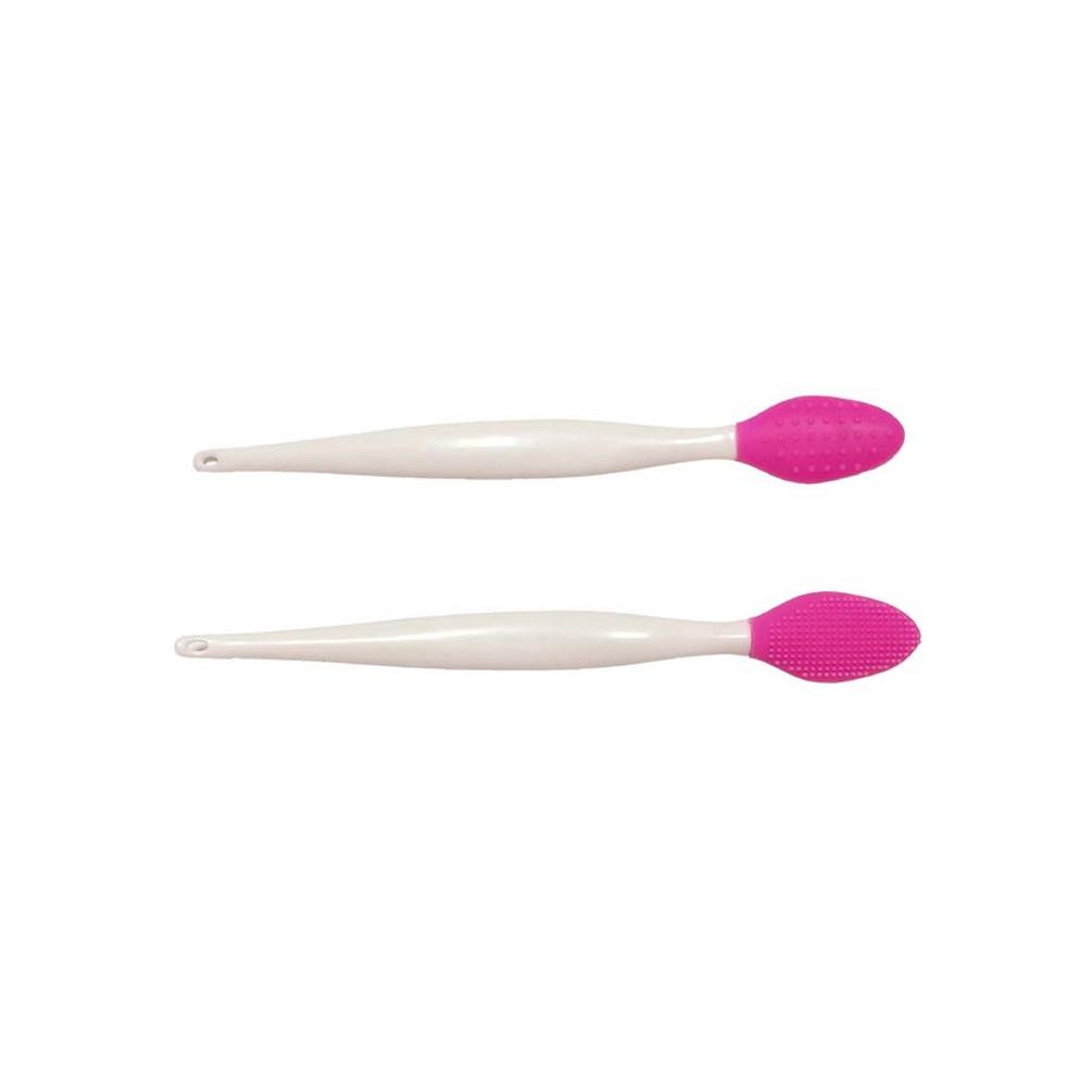1Pc Wash Face Brush Remove Blackheads Brush Silicone Two-sided Nose Brush Exfoliating Clean Brush Tool