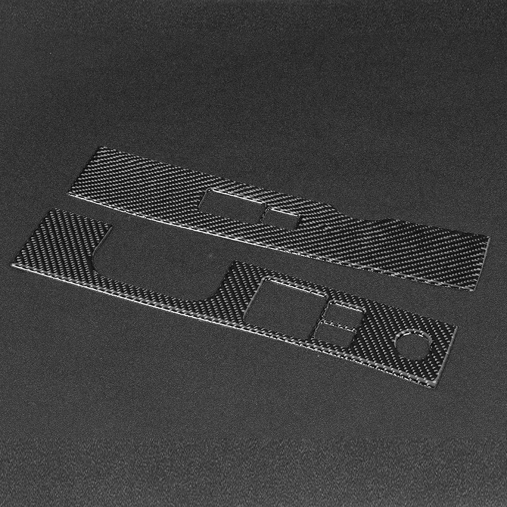 2 stk Karbonfiber Vindusheisbryter Paneldeksel Trim Passform for Nissan 350Z 20062009