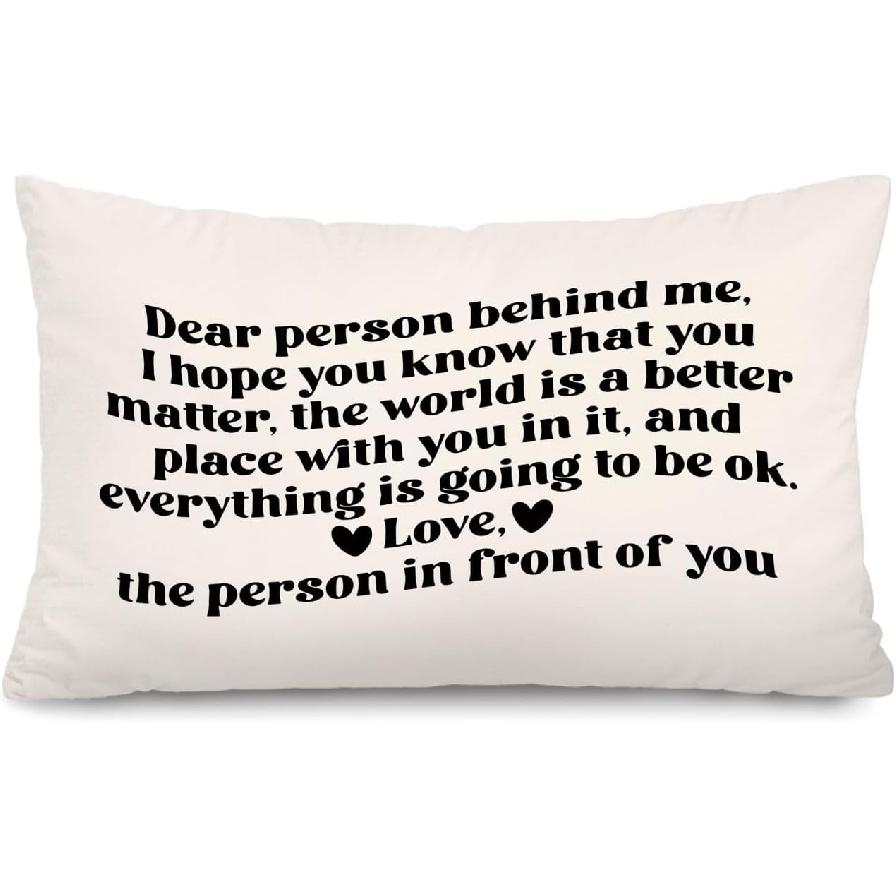 Lacama Christian Floral 12x20 Pillow Cover, Christian Home Room Decor, God Says You are Religious Bible Verse Decorative Lumbar Throw Pillow Covers Love-dear Person Behind M