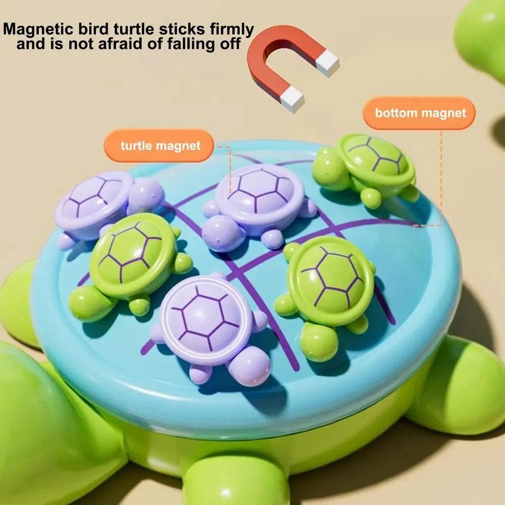 Creative Magnetic Chess Game Cartoon Turtle Design Strategy Board Games Tabletop Game Magnetic Magnetic Brain Game