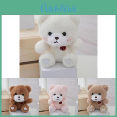 Charming Miniature Bear Plush Toy With Soft Fur Perfect For Bags And Keychains
