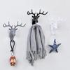 1 Pcs Wall Hanging Hook Vintage Deer Head Antlers For Hanging Clothes Hat Scarf Key Deer Horns Hanger Rack Wall Decoration