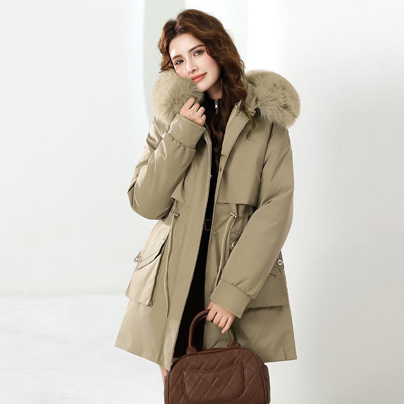 One dress three wear live removable pie overcome women's new thermal cotton clothes cotton coat new pie overcome