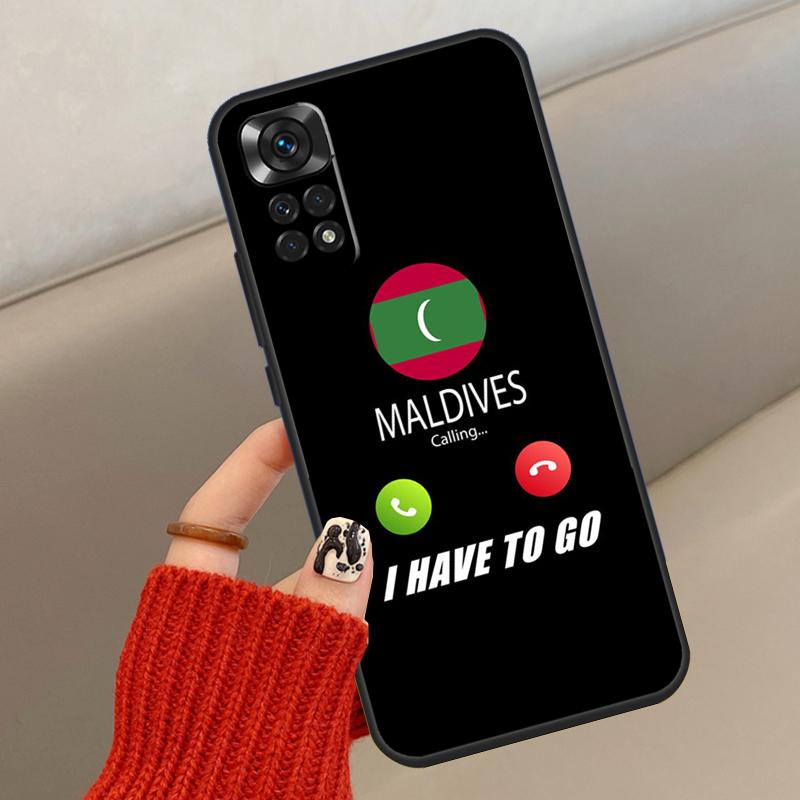 Maldives Flag Case For Xiaomi Redmi Note 14 10 11 12 13 15 Pro Plus Cover For Redmi 15 14C 10C 12C 13C 15C