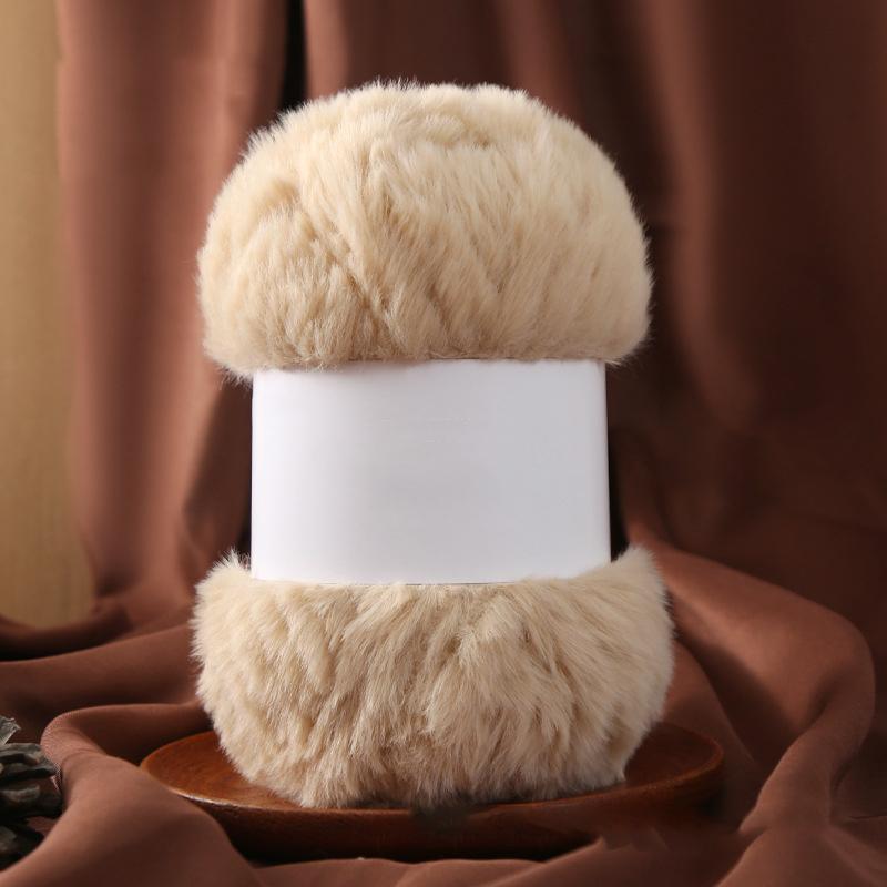 Wool Circle Solid Color Yarn Hand Woven Diy Scarf Hat Sweater Medium Thick Merino Wool Thread Soft And Comfortable Fluffy