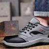 Oulylan Tactical Boots Anti Smashing Outdoors Labor Shoes Indestructible Comfortable Breathable Safety Work Boots Sneakers
