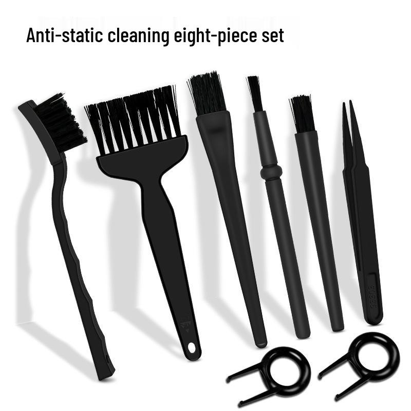 

Набор антистатических чистящих щеток: Набор из 8 предметов для телефонов, компьютеров, материнских плат и колпачков для клавиш.