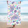 Ultra Absorbent Microfiber Beach Towel With Sea Turtle Print Quick Dry Large Size 70x140cm Pool Vacation Travel