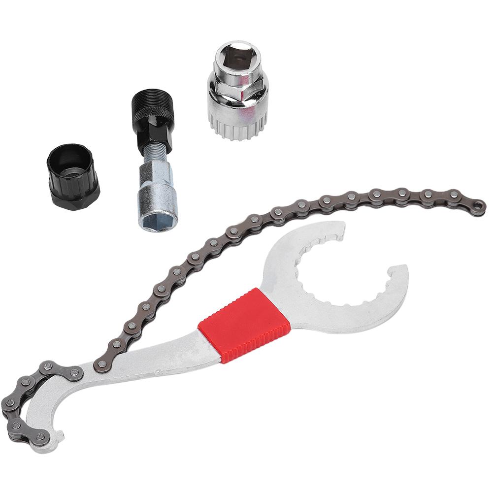 G401 Road Bicycle Wrench with Chain Mountain Bike Flywheel Disassemble Install Repair Tool