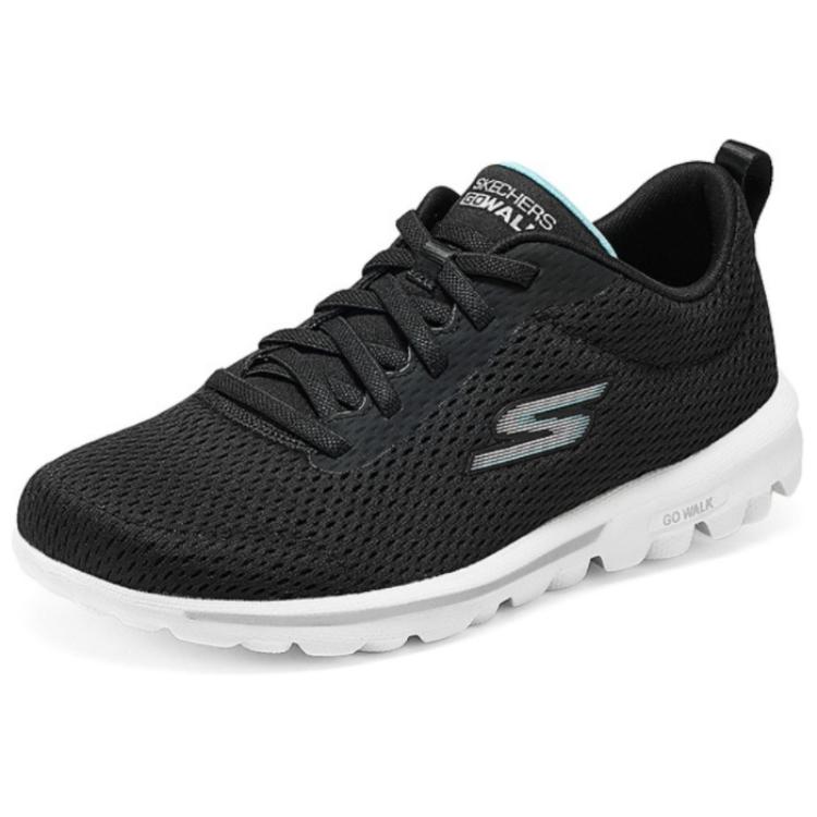 Skechers Go Walk Comfortable Versatile Low Top Casual Shoes Women sneakers Black 124985-BKAQ