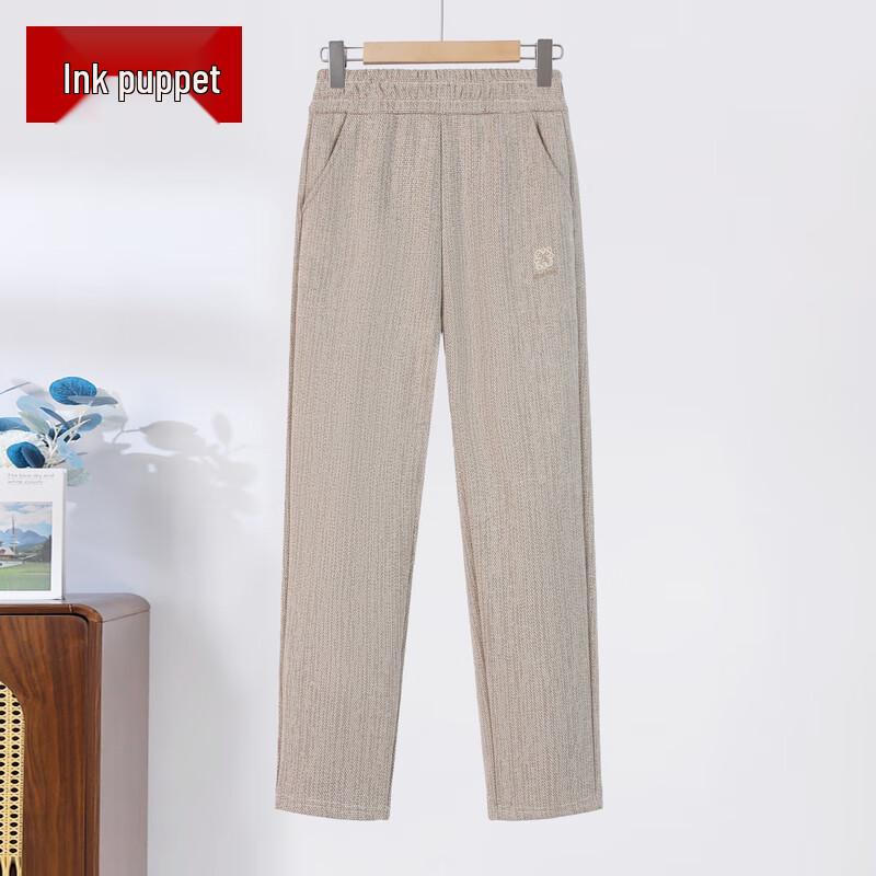 Women s Winter Elastic Waist Wide-Leg Casual Pants 2XL