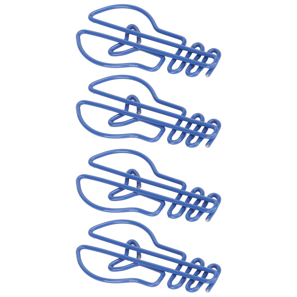 100Pcs Paper Clips Small Cute Light Bulb Special Shaped Metal Office Supplies for Notes Blue