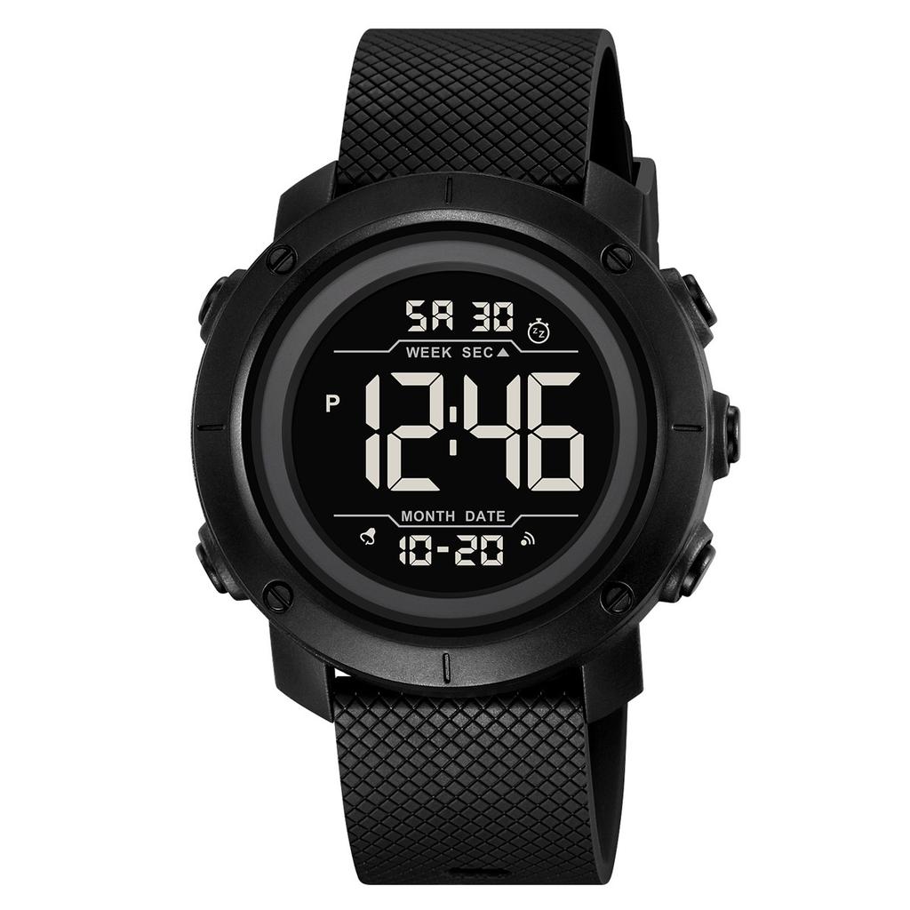 Sports waterproof electronic watch Student party electronic watch Couple multi-function dual-time watch