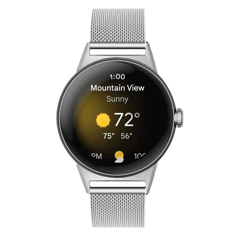 For Google Pixel Watch 3 41mm/Watch 2/Pixel Watch Stainless Steel Watch Strap Buckle Design Milanese Mesh Wrist Band Replacement