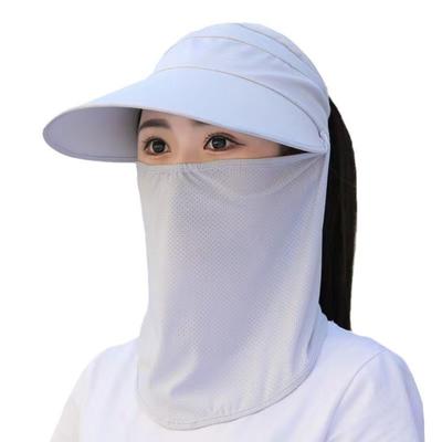 Empty Top Women Sunscreen Hat Foldable Outdoor Cycling Hat Portable Beach Sun Hat