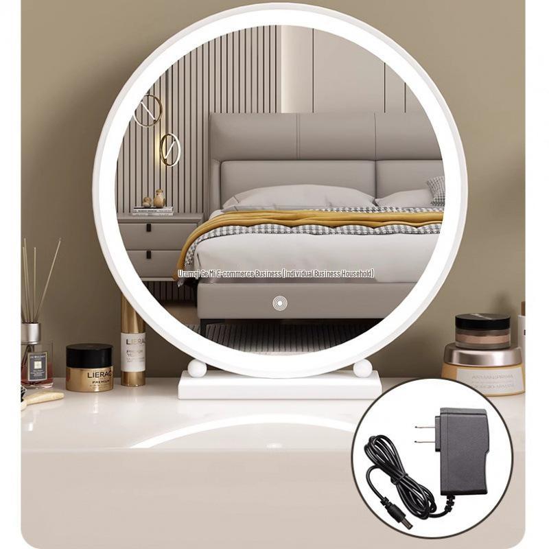 Smart Vanity Makeup Mirror with Lights for Bedroom and Desktop