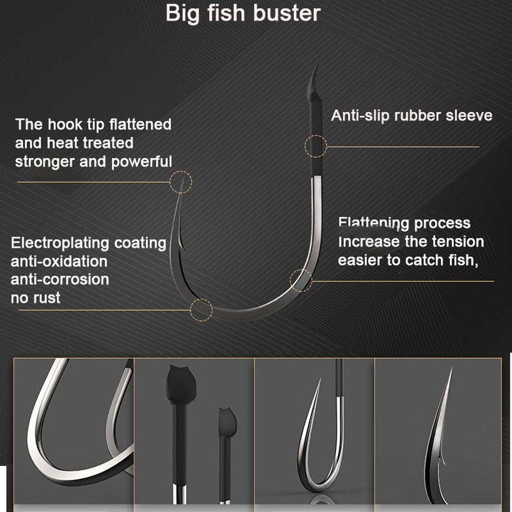 Durable Accessories Fishing Tackle Barbed Fishing Hooks Big Fish Hooks Fishing Hooks Set Carp Hooks