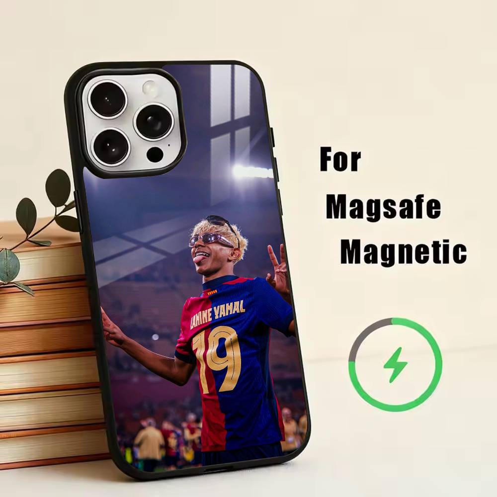 L-Lamine Y-Yamal Handyhülle Für iPhone17,16,15,14,13,12,11 Plus,Pro Magnetisch Für Magsafe Kabelloses Laden