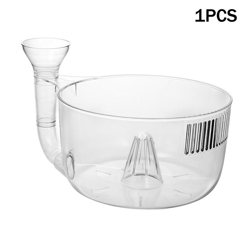 

Innovative Home Kitchen Tool: Automatic Fruit and Vegetable Washer with Strainer; Perfect For BBQs A1 прозорий