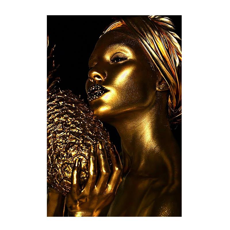 African Women Wall Art Posters and Prints Modern Canvas Painting Pictures for Living Room Home Decoration Gift