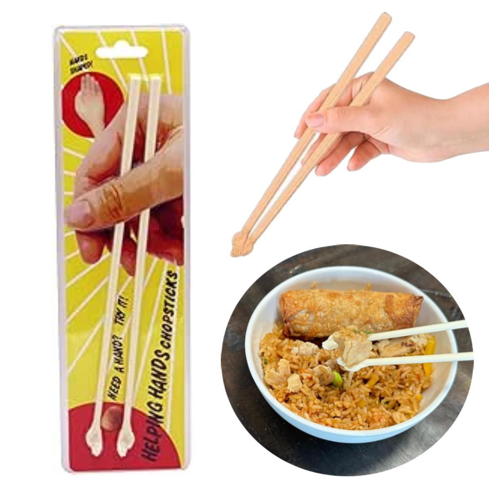 Reusable Helping Hands Chopsticks Palm Chopsticks Non-Slip Practical Chopstick Beginner Training Help Dinner Tool Novelty Gifts