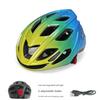Men's Bicycle Helmet with Tail Light, Mountain Road Bike Safety Helmet, Cycling Helmet, Summer and Autumn One-Piece Design