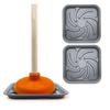 2Pcs Plunger Trays Fast-Drying Air Mats Easy to Clean Reusable