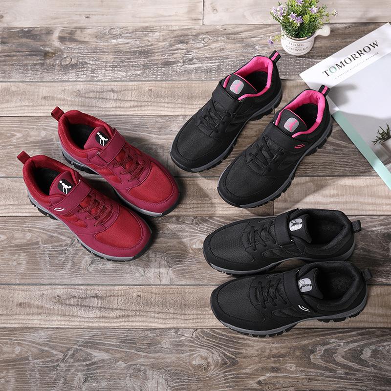 Pantofi de toamnă unisex cu talpă moale, antiderapantă, pentru vârstnici și persoane de vârstă mijlocie, pantofi de mers pe jos, ușori, casual, pantofi pentru mame, pantofi sănătoși