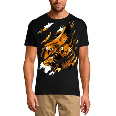T-shirt Strappata da Uomo Cane Arrabbiato - Faccia Arrabbiata - Maglietta Grafica Vintage