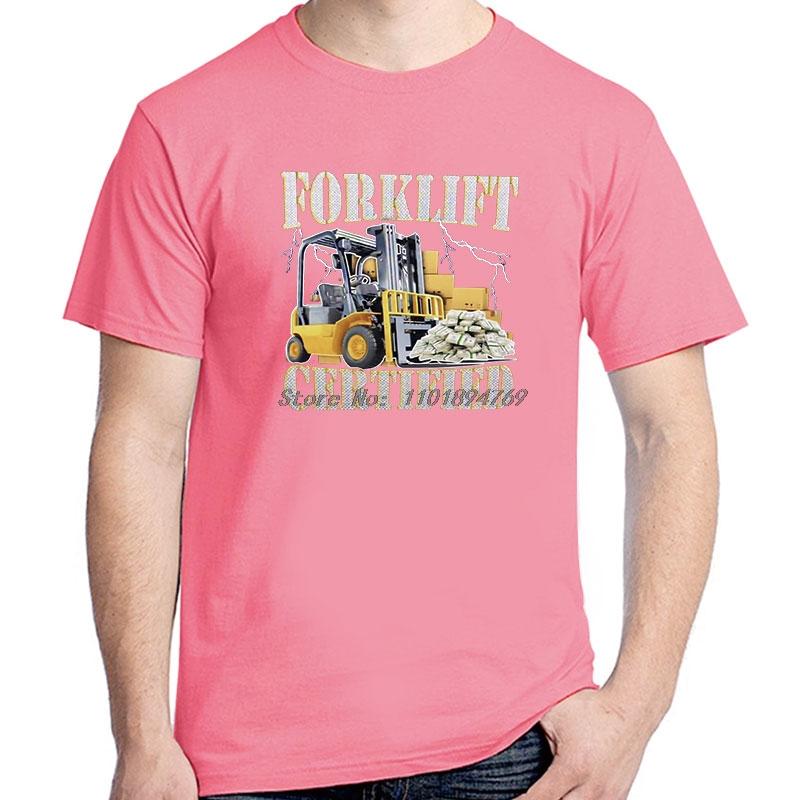 Funny Forklift Certified Operator Print Graphic T Shirts Vintage Fashion Short Sleeve Tshirts Cotton Casual Cozy Unisexs Tshirt