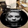 1PC Rammstein Office Round Rug, Non-slip, Soft and Durable Office Rug for Interior Decoration, Perfect for Office Yy250915040