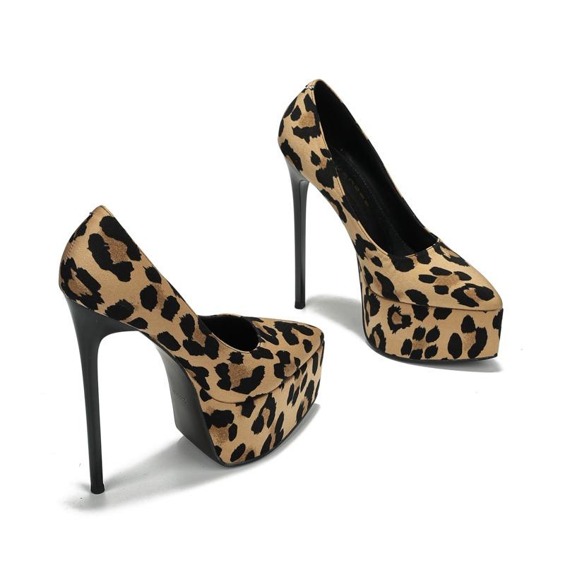 Waterproof table ultra-high heels high heels women's new high heels thin heels pointed fashion sexy heels single shoes