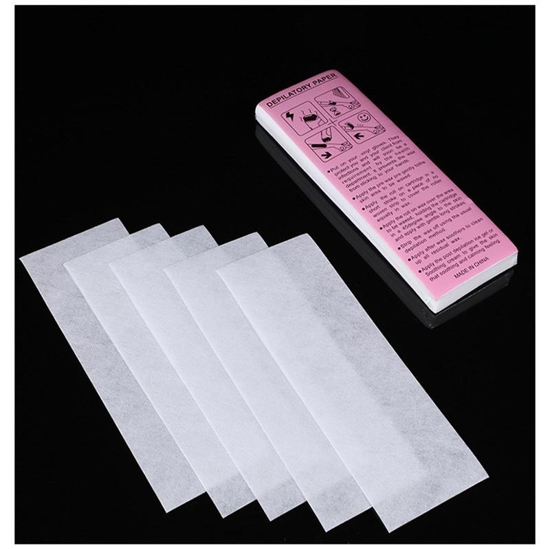 100pcs Nonwoven Hair Removal Wax Strips for Women & Men Body Leg Arm Epilator Wax Paper Roll High-Quality Hair Removal Strips