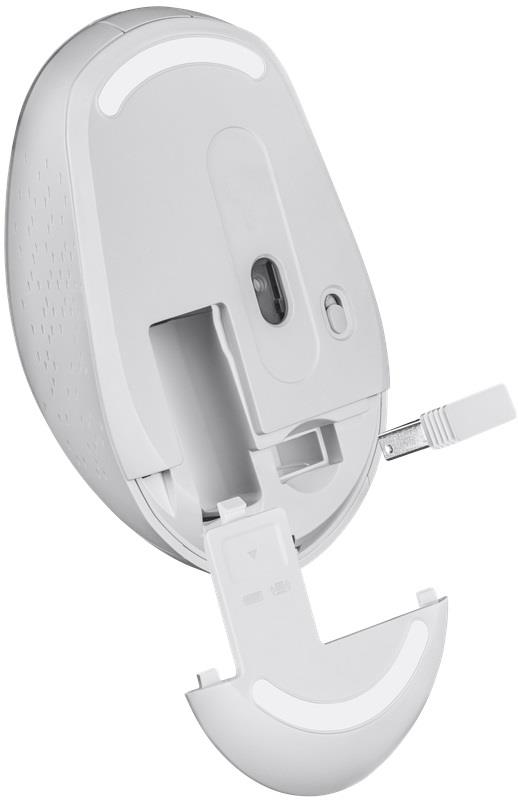 Defender AURIS MB-027 Wireless Mouse, Optical, Non-click, Silent, 1600dpi, White