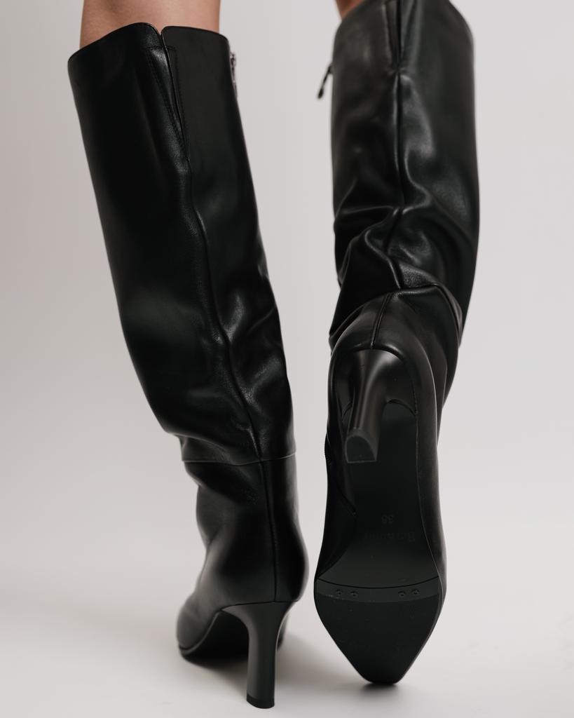Heeled Boots Berkonty 32380100 37 Black Leather