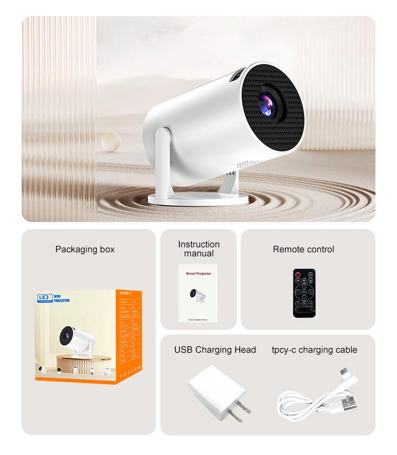 HY200 HD Portable Wireless Screen Mirroring Projector