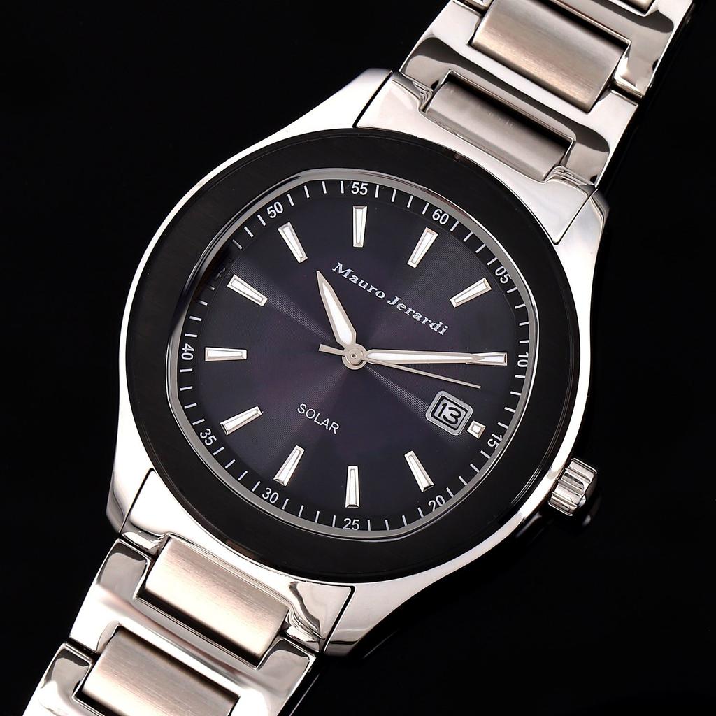 Solar 3 Hand Date Silver [Mauro Gerardi] MJ053-1 Men's