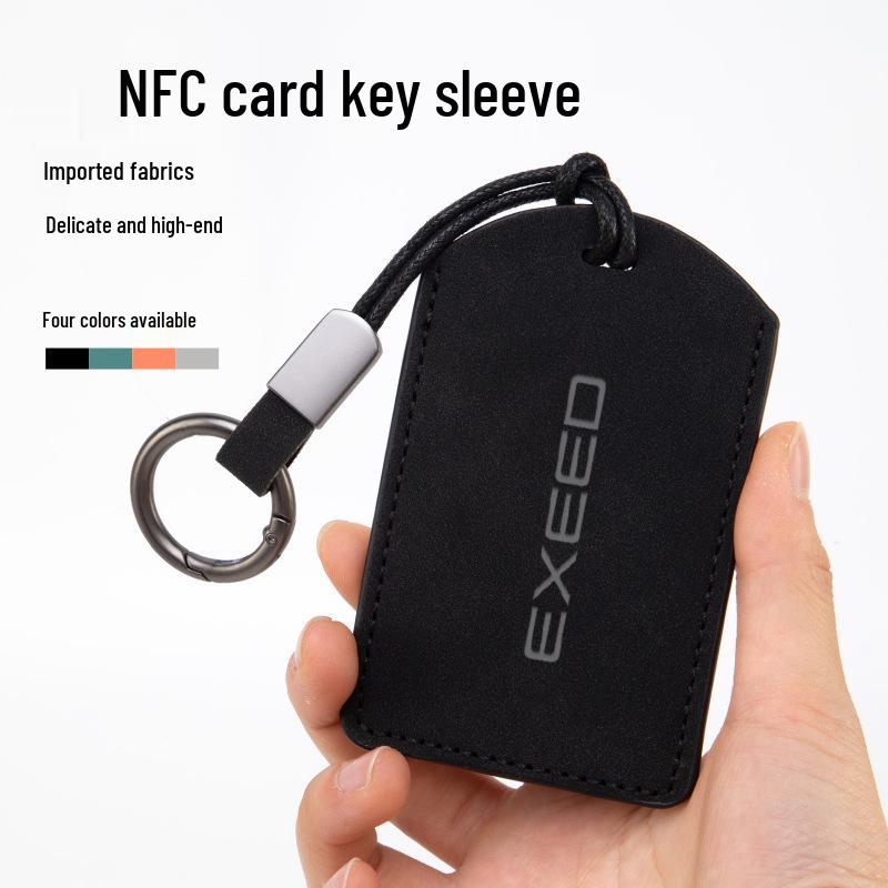 Luxury Suede Card & Key Holder for Exeed Star Era ES Cards & Keychains