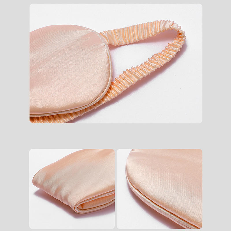 Elegant Black Imitation Silk Eye Mask, Blackout Eye Mask, Breathable Travel Nap Eye Mask, Sleeping Eye Mask, Sleep Protection Eye Mask