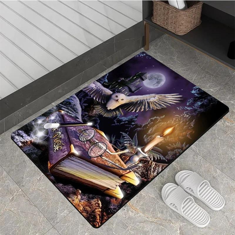 Halloween Magic Area Rug–Anti-slip,Non-Shedding,Stain Resistant Floor Mat for Living Room,Bedroom,Laundry Room,Machine Washable