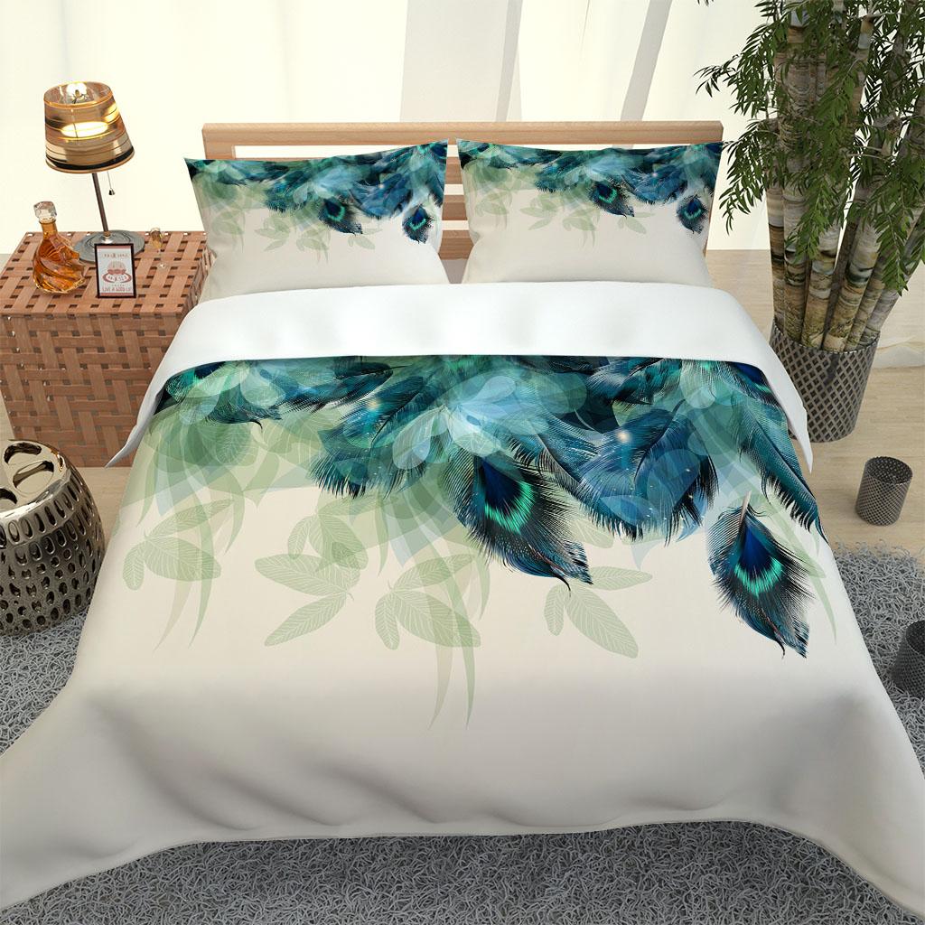 Bedding Collection For Kids Boys Girls Comforter Cover Animal Feathers Quilt Cover With 2 Pillowcase Duvet Cover Double Size Collection