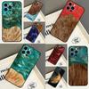 Traveler Protective Wood Resin Funda For Xiaomi 17 Pro Max 14 15 Ultra 13T 14T 15T Pro POCO F7 F5 F6 X3 X5 X6 X7 Pro Case