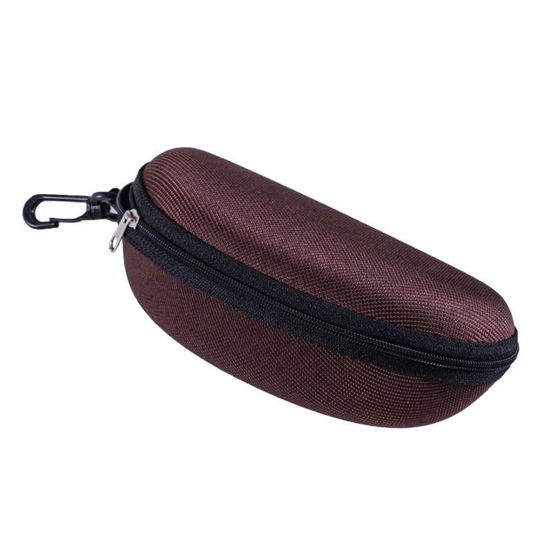 Case with Carabiner Unisex Eyewear Accessories 1pc Portable Sunglasses Case Protector Oxford Cloth Hard EVA Zippered Eyeglasses